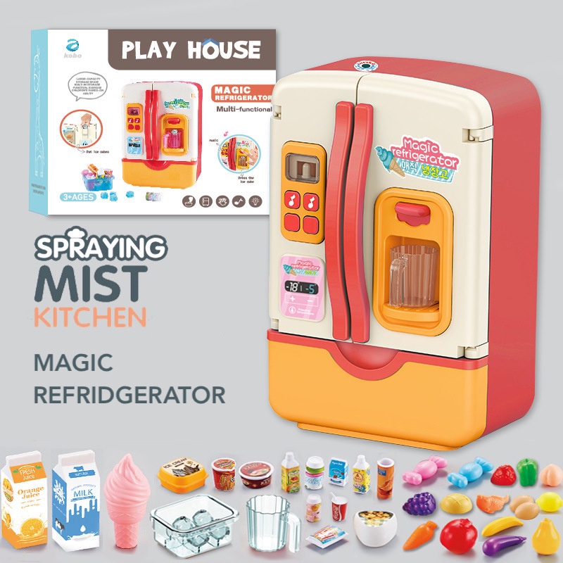 ⭐SG Ready Stocks⭐ Kids Refrigerator Fridge Freezer Toy for Pretend Play