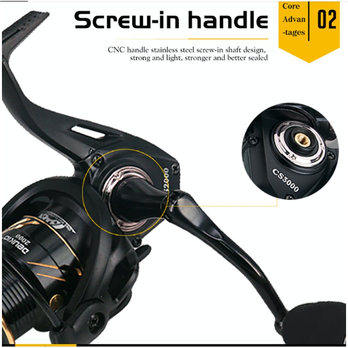 REEL PANCING DEUKIO CS1000-7000 POWER HANDLE REEL - Gambar 3