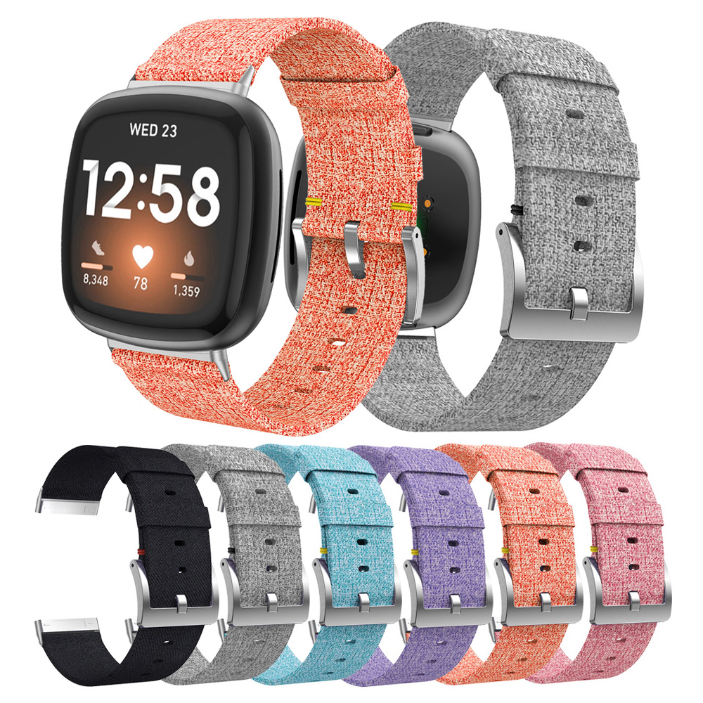 Watch Strap for Fitbit Versa 3 / Fitbit Sense Watch Band Canvas Strap