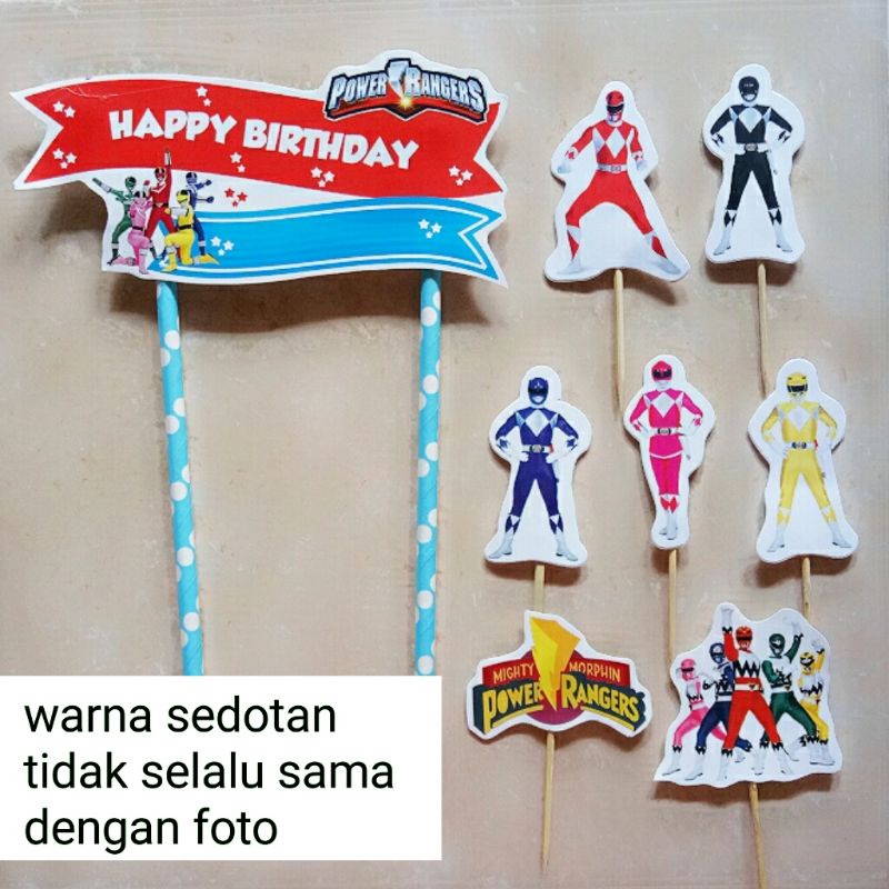 Topper toper skewer cake decoration rice cake tumpeng birthday happy ...
