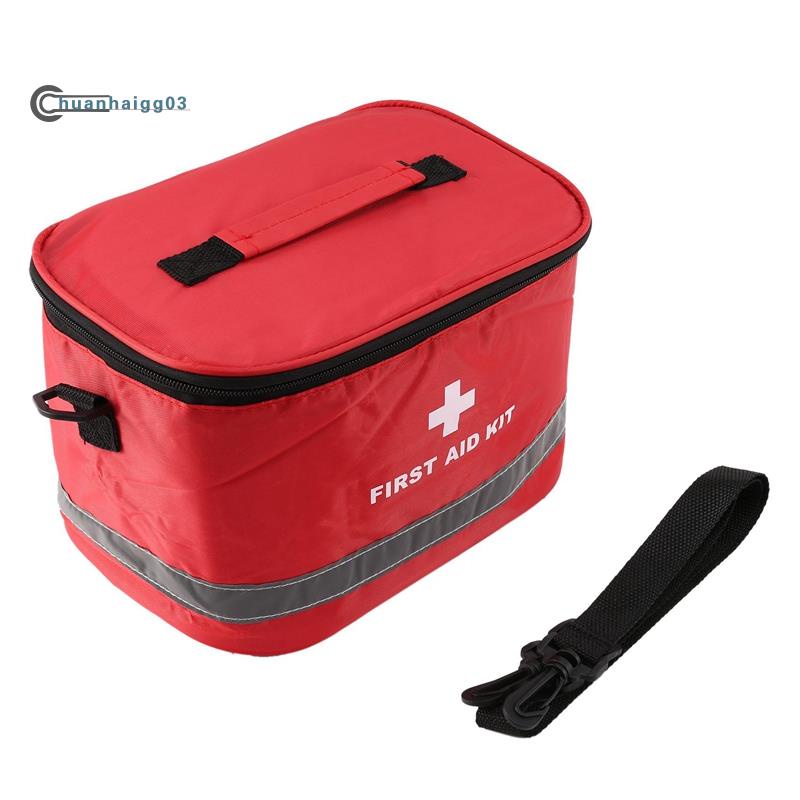 Outdoor First Aid Kit Sports Camping Bag Home Emergency Survival ...