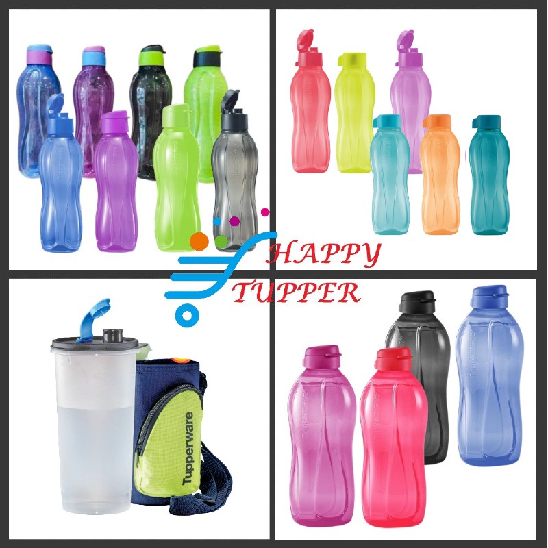 100 Authentic Tupperware Eco Water Bottle ★ BPA Free ★ 500ml / 1L / 2L