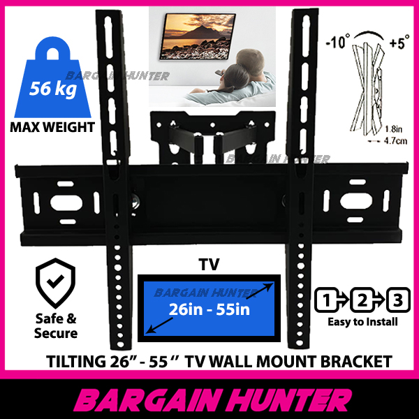 TV BRACKET DOUBLE ARM UNIVERSAL TV Bracket Tilting Wall Mount for 26