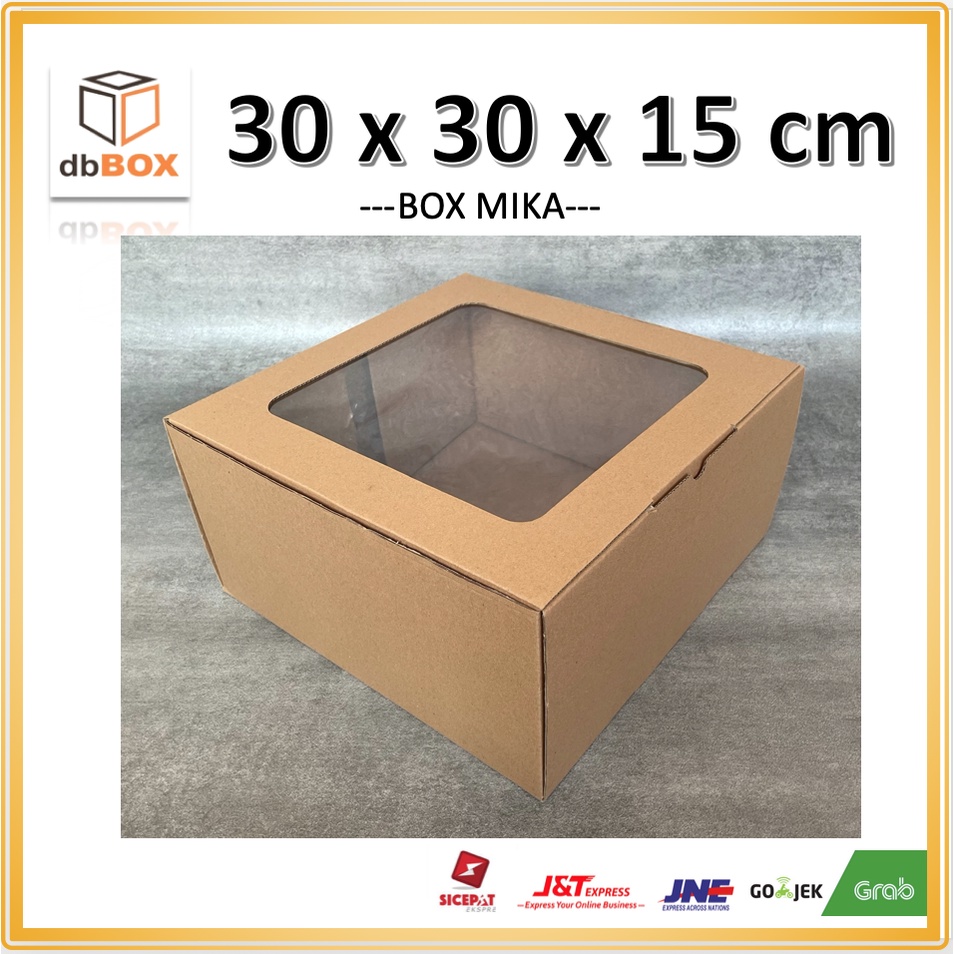 MIKA BOX 30x30x15 cm die cut cardboard, for cake hampers gift box MIKA ...