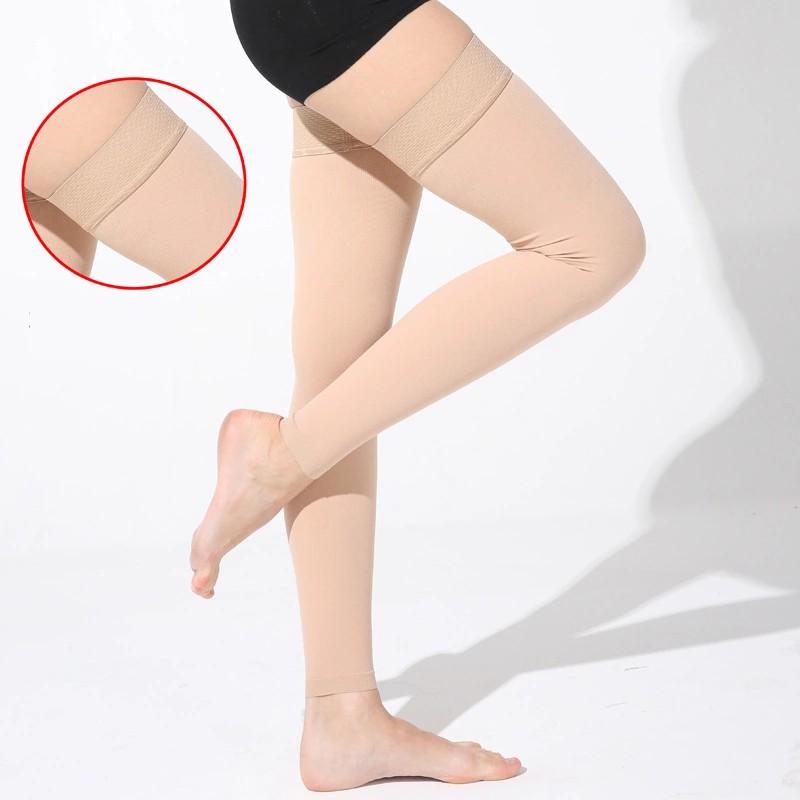 Thigh High Close Toe Medical Compression Stockings Varicose Veins