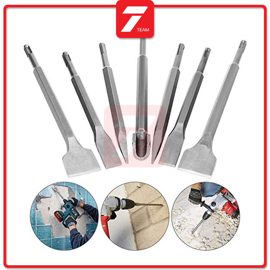 Heavy Duty SDS Stone Chisel Wall Hack Chisel Impact Drill Chisel ...