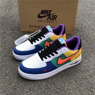 Nike Air Force 1 Low NY Yankees White Black Multi-Color