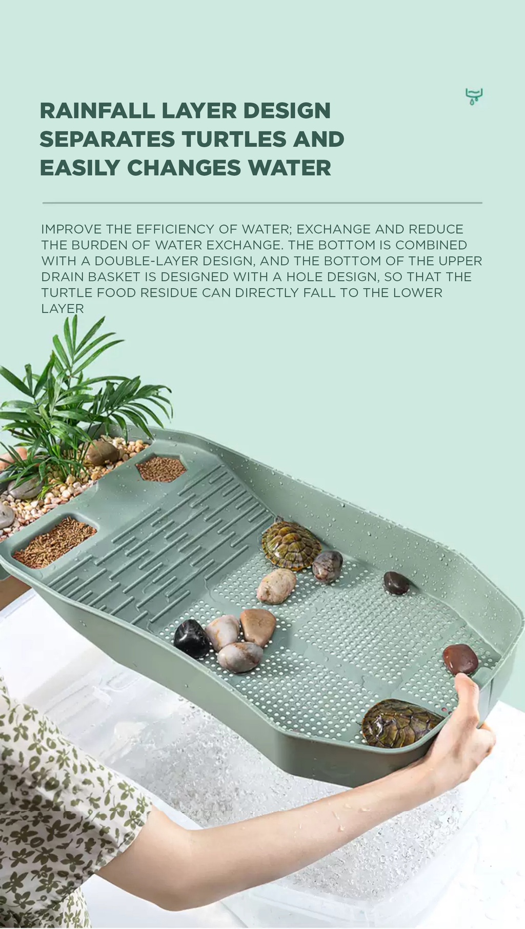 Yee Turtle Tank, Tortoise Tank With Terrace, Special Tank For Domestic ...
