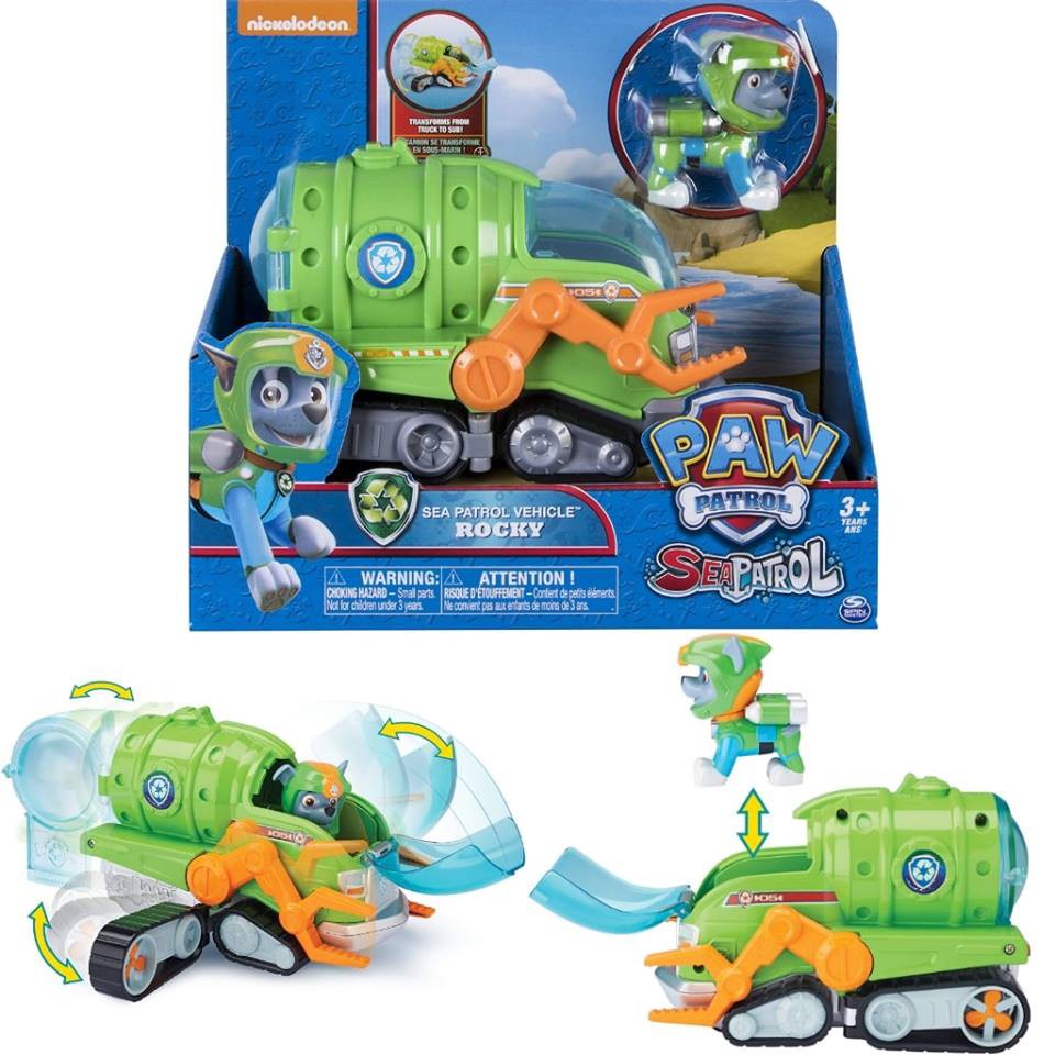 Paw patrol rocky store sea patrol vehicle