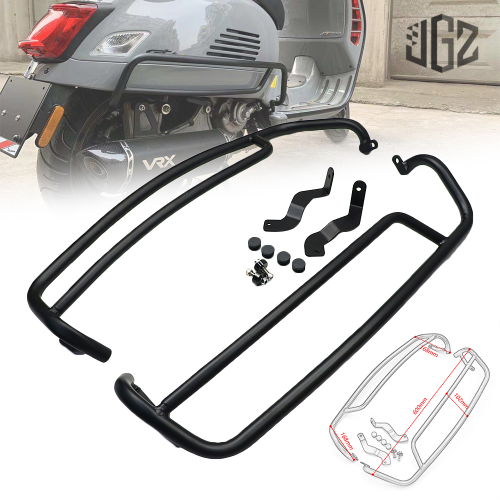 for GTS Motorcycle Rear Frame Protection Crash Bar Bumper Front Engine