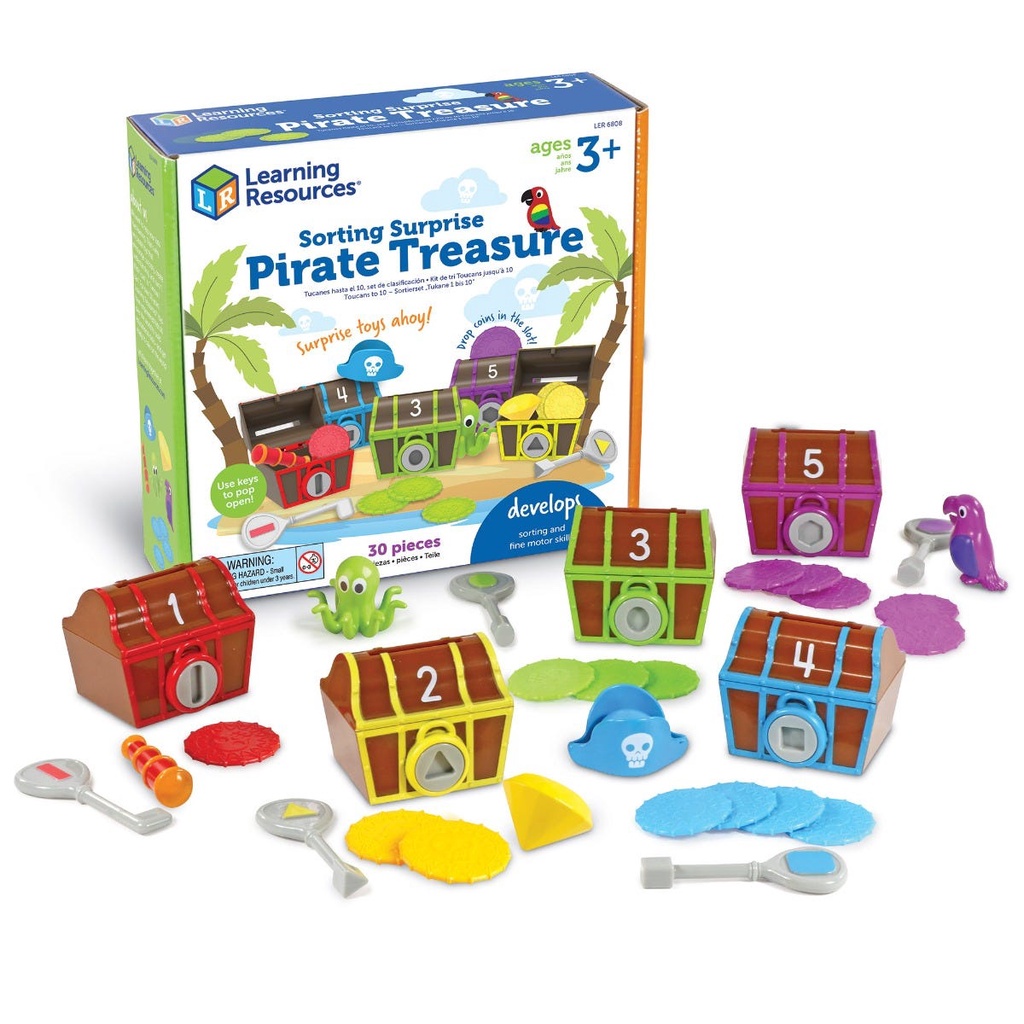 Learning Resources LER6808 Sorting Surprise Pirate Treasure - Maths ...