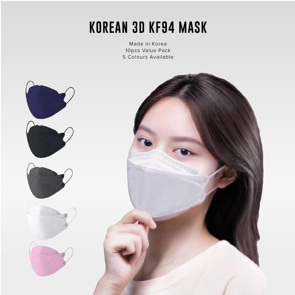 KF94 Disposable Mask 3D Colored 4Layer Filter Korea Face Mask
