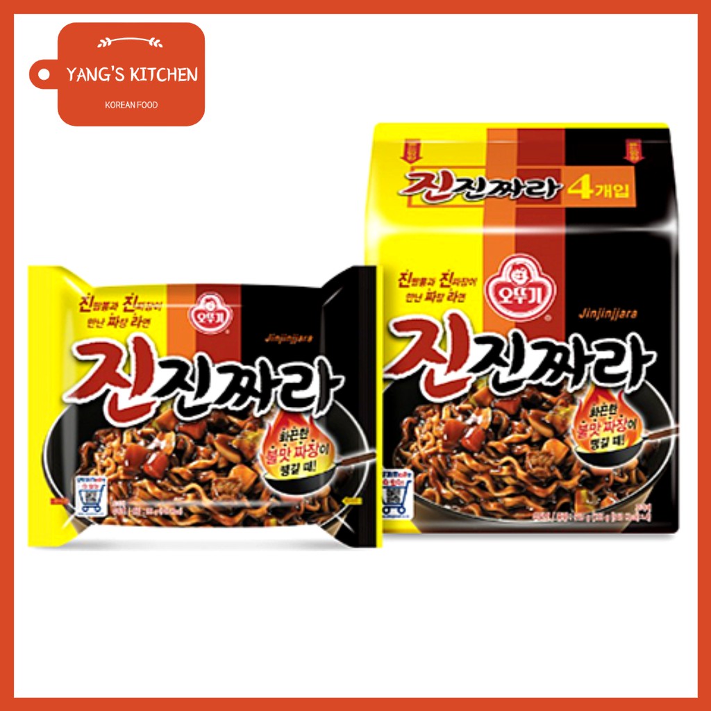 [ottogi] Jinjinjjara Korean Spicy Jjajang Ramen Korean Spicy Black