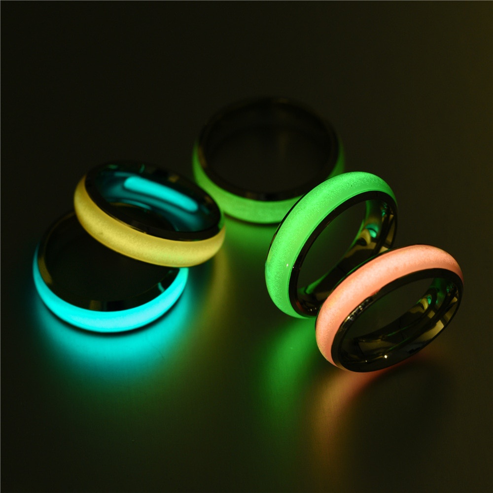 Glow in the hot sale dark silicone ring