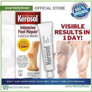 Kerasal Intensive Foot Repair, Skin Healing Ointment for Cracked Heels and  Dry Feet, 1 Oz