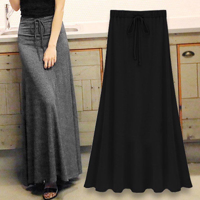 Elegant pleated maxi clearance skirt