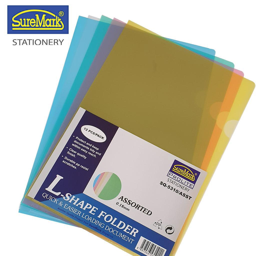 SureMark Prolite L-Shape Folder - A4 Size (Packet Of 12pcs) | Shopee ...