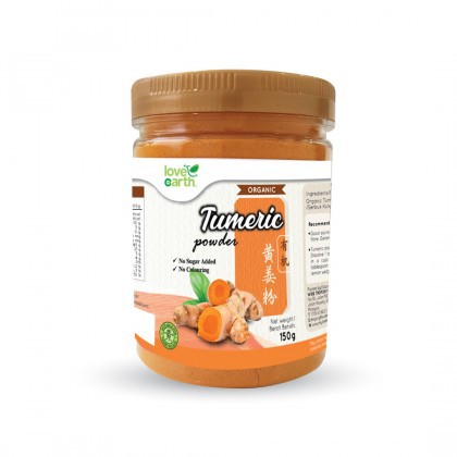 Love Earth Organic Turmeric Powder 150g Love Earth Organic Turmeric ...