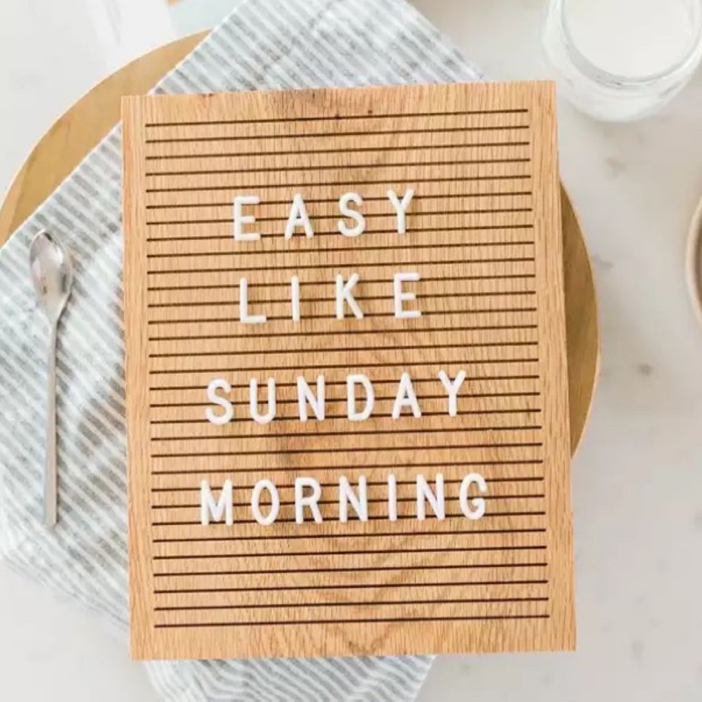 Wooden Message Letter Board (Oak Wood)