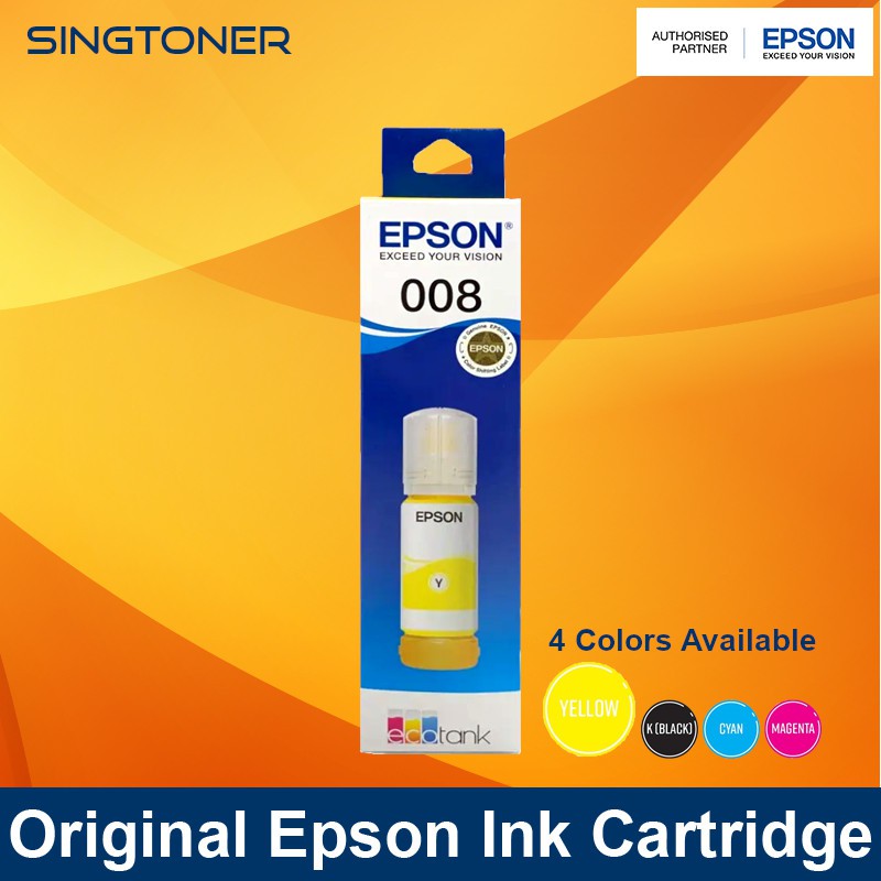 [Original] Epson 008 ( T06G1 T06G2 T06G3 T06G4 ) Black Cyan Magenta