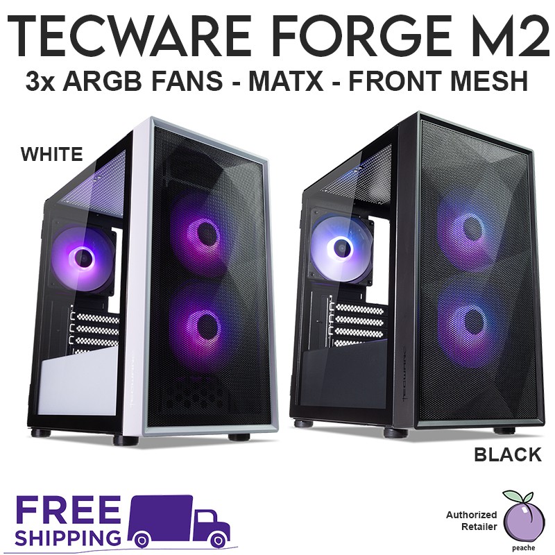 Tecware Forge M2 TG M 2 MATX ITX ARGB RGB PC Casing Case Chassis