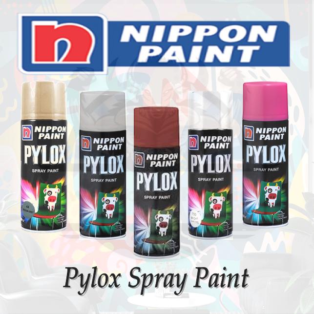 NIPPON PAINT PYLOX SPRAY PAINT (SOLID COLOURS 01) - 62 COLOURS ...