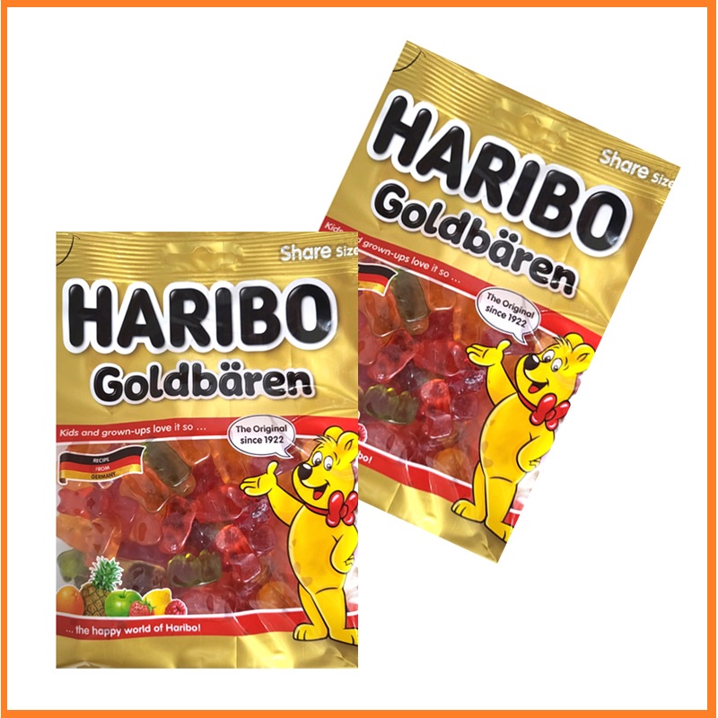 Haribo Gold Barren 100 g x 2p Sweet and Sour Bearshaped Jelly Shopee