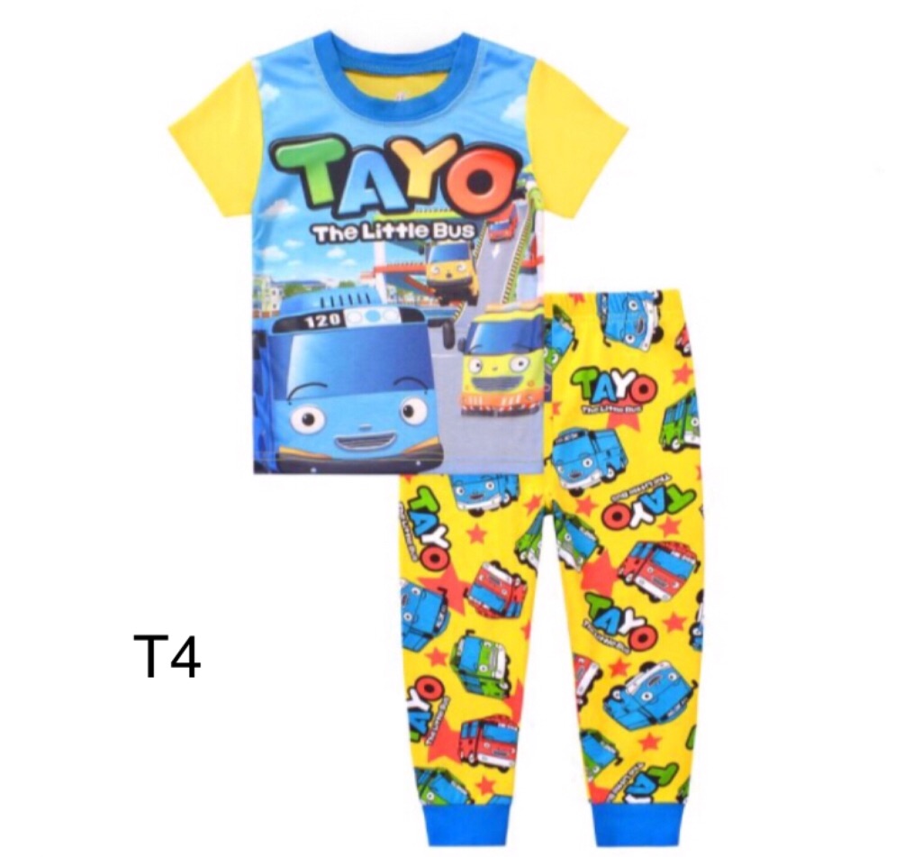 Tayo bus Pyjamas set ( 4 designs) | Shopee Singapore