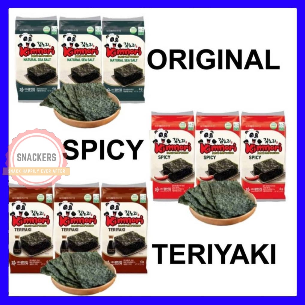 Kimnori Korean Crispy Seaweed Snack (3pkt x4g) Shopee Singapore