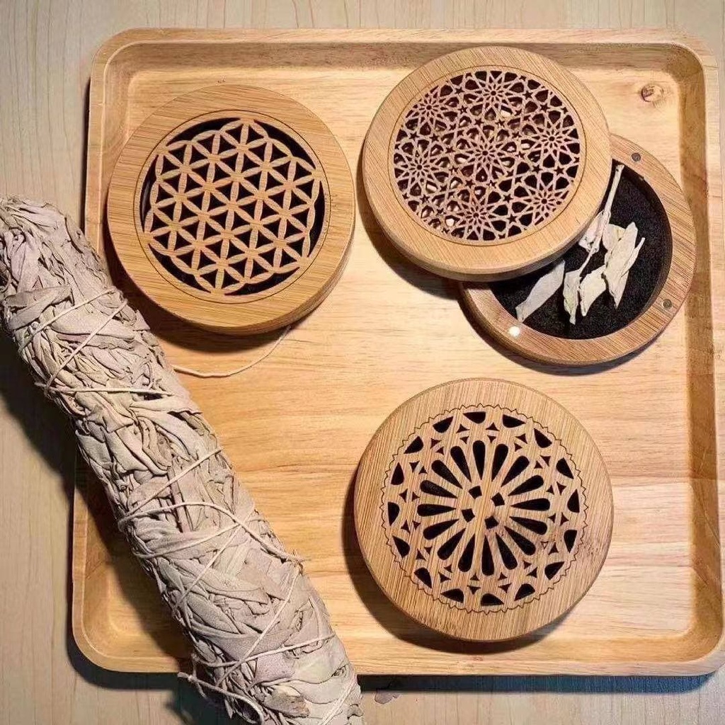 |SG| White Sage Smudging Kit/Sage Incense Wooden Box | Shopee Singapore