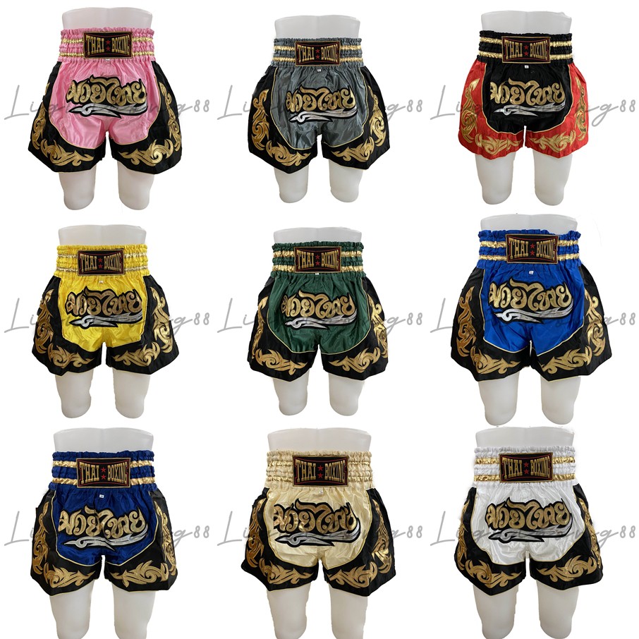Royal Stewart Tartan Print Pattern Muay Thai Boxing Shorts main image 1