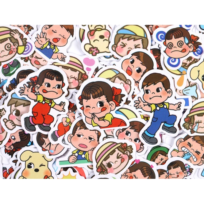 100 stickers Peko-Chan Milky Girl & Friends Planner Stickers #812 ...