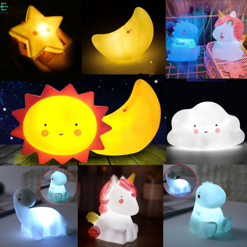 LED Night Lights Table Lamp for Baby Kid Room Home Decor Wedding