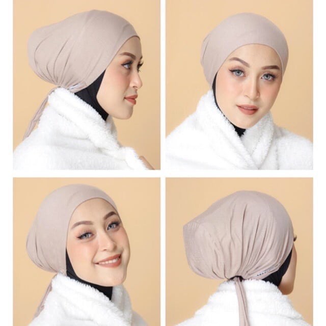 Inner Arab Tali Ciput Rayon Adem Spandex Premium - Gambar 4