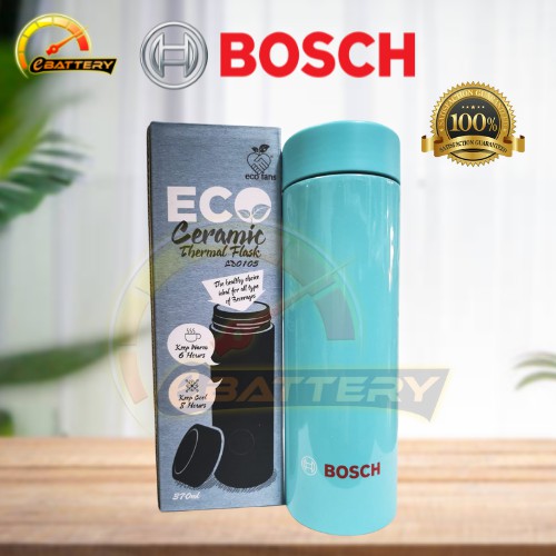 Ceramic Thermal Flask Ecofriendly Bottle Pink Turquoise ECOFRIEND BOSCH  370ML