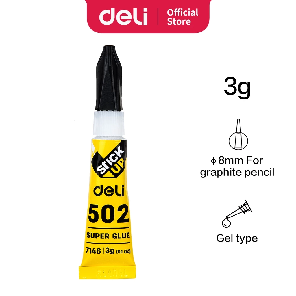 Deli Lem Super kuat Cepat Kering [3 g] E7146 - Gambar 2