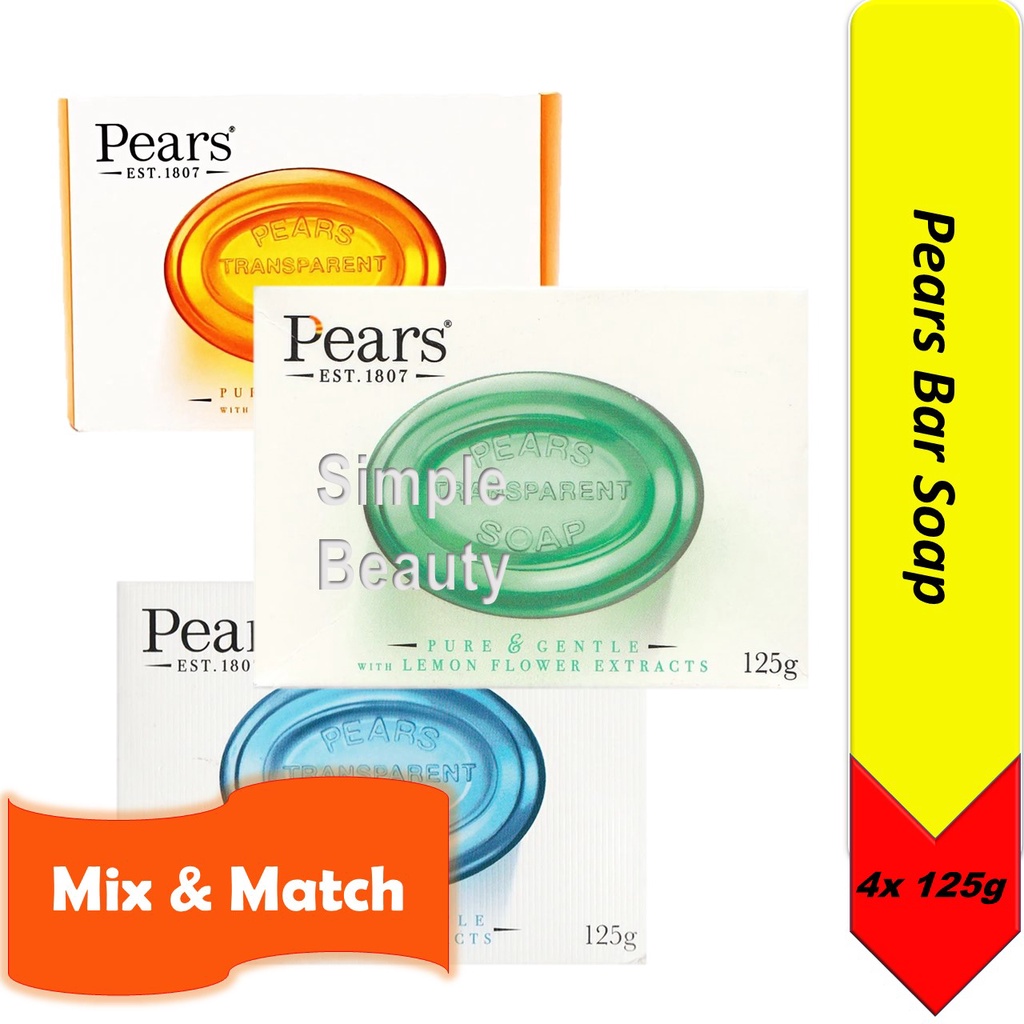 Pears Bar Soap, 100g [Mix] Shopee Singapore