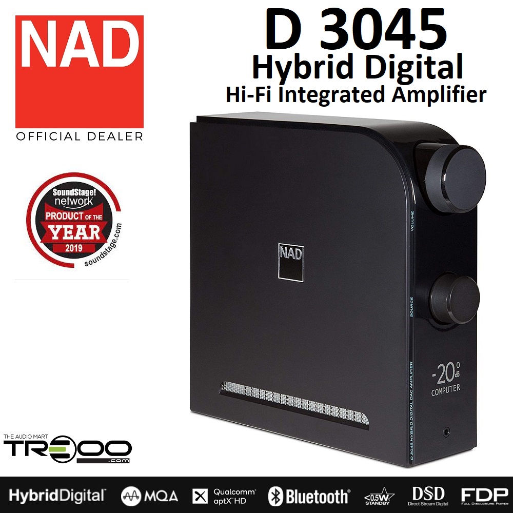 NAD D 3045 Hybrid Digital DAC & Hi-Fi Integrated Amplifier | Shopee ...