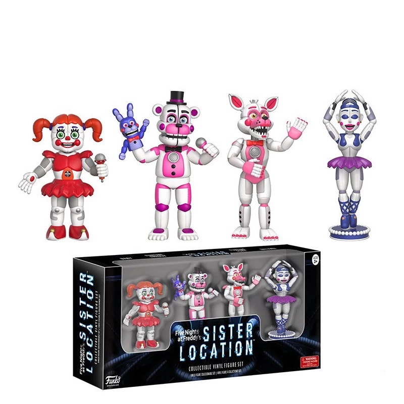 4pcs / set Five Night At Freddy's FNAF Action Figures Toys Foxy