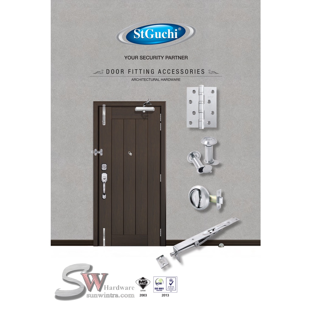 ST GUCHI SOLID STAINLESS STEEL SUS304 MORTISE LOCK REBATED PART SGRP-3 ...