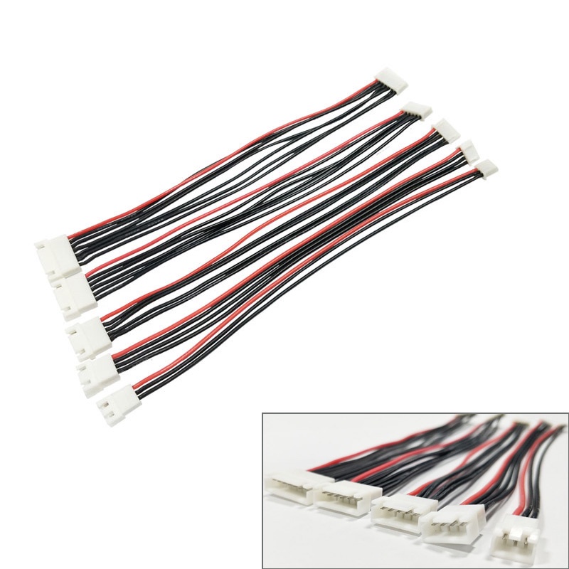 5pcs/lot JST-XH 1S 2S 3S 4S 5S 6S 20cm 22AWG Lipo Balance Wire ...