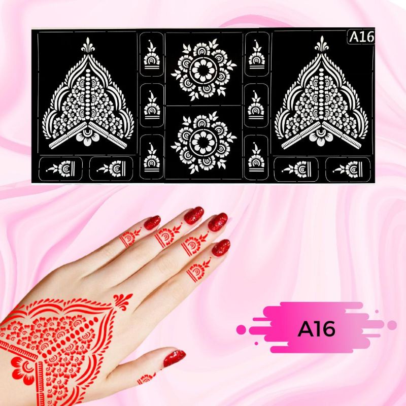 Sticker pengantin modern // henna stencil sticker viral // | Shopee ...