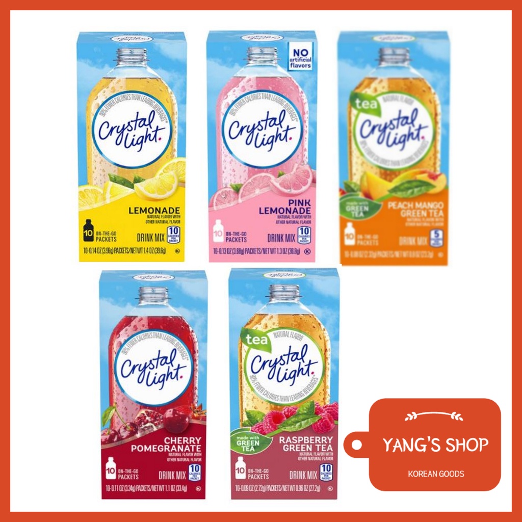 [Crystal Light] Low Calorie Drink Mix Powder 10T (5 Types) / Lemonade ...