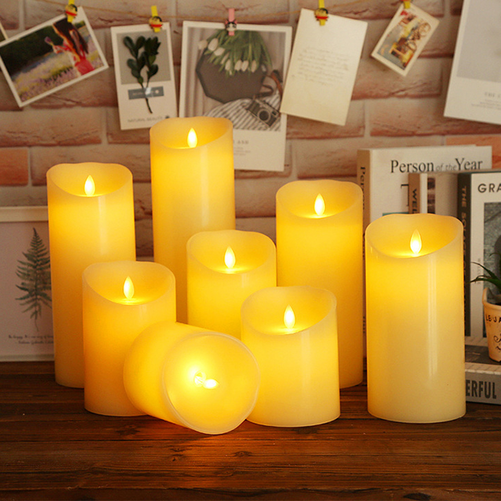 Electronic LED Candle Light,Flameless Candle Light Decorative Candle Lamp Wedding Party Home Decor