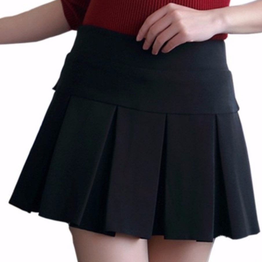 Women Pleated Skirt Highwaist Sexy Mini Skirt With Safety Short Shopee Singapore 1589