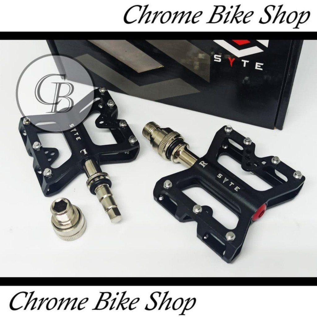 SYTE ST-M415 Black Original 3 Bearing Quick Release Bicycle Pedals ...