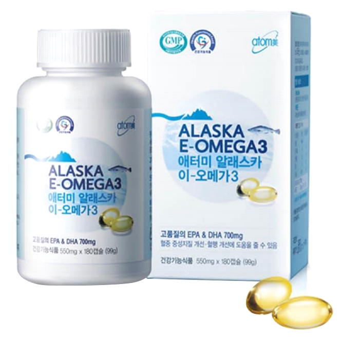 [Atomy] Alaska E Omega 3 180 Capsules EPA & DHA & Vitamin E in KHealth
