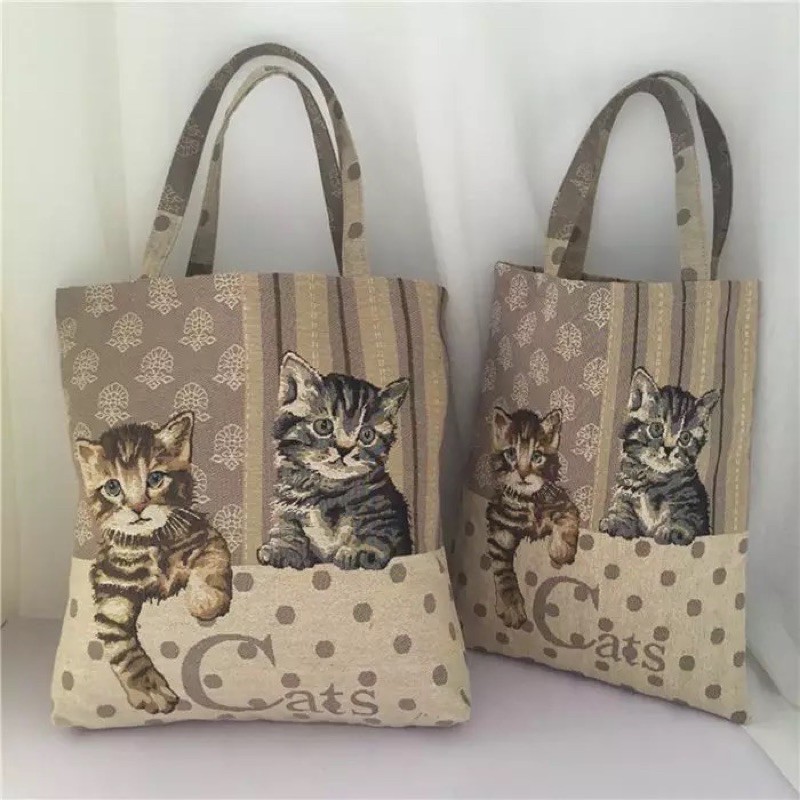 Cat tote on sale