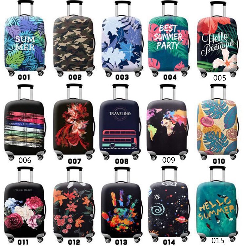 New Fashion Luggage Covers Suitcase Covers Waterproof Elastic Stretchable Thick Shopee Singapore