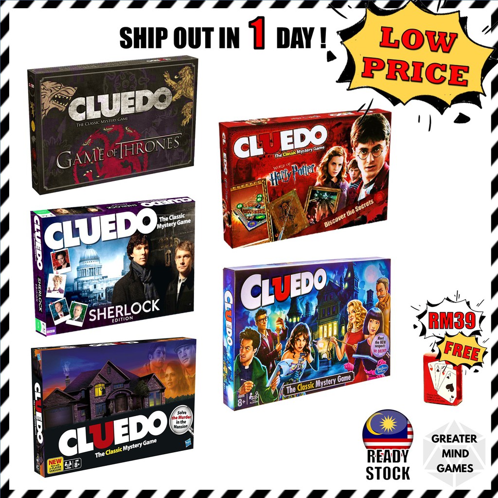 Clue Board Game, Mystery Games for 2-6 Players, Family Games for